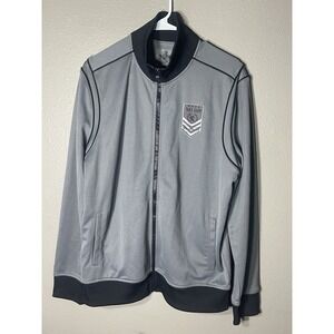 Express Black Dragon Athletic Zip Jacket 05/10 Black Gray No.1115 Mens Large C1